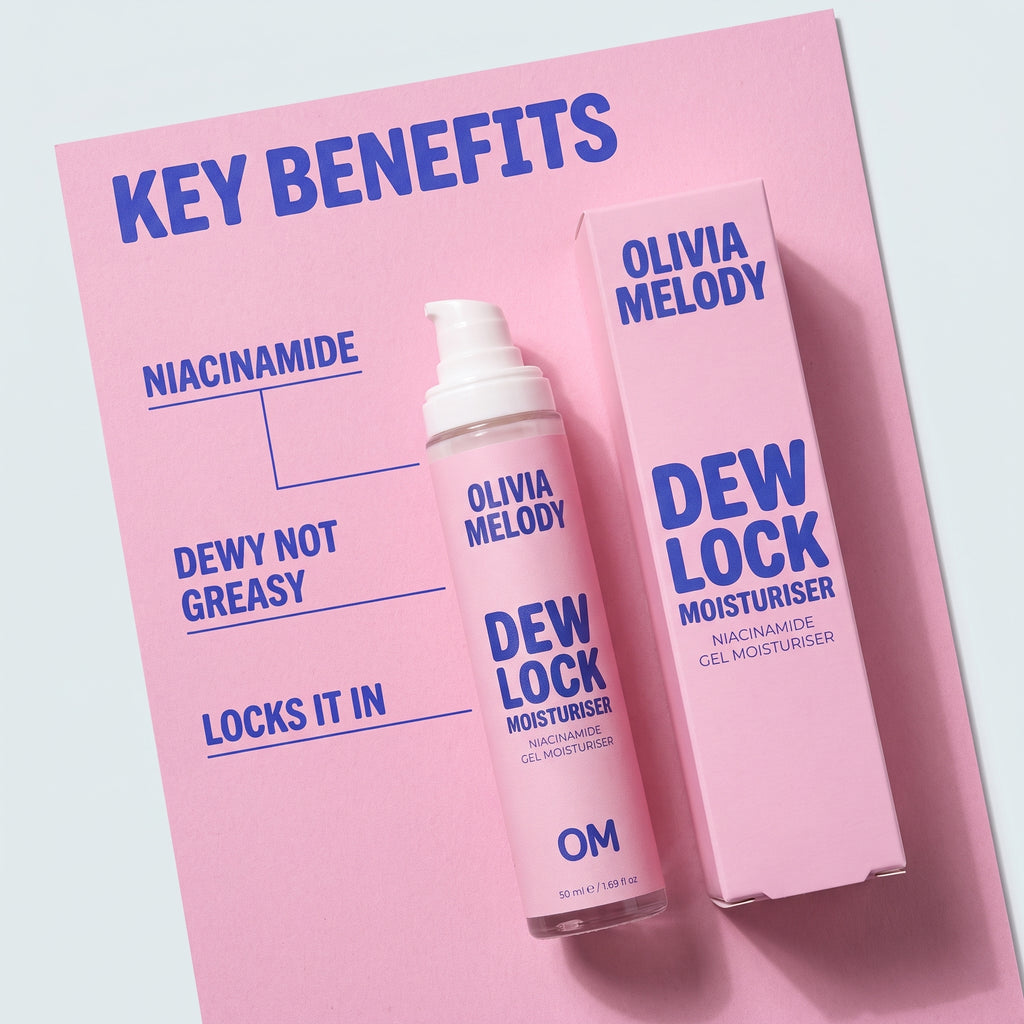 Dew Lock Moisturiser — Niacinamide Gel, for Glass-Skin Hydration — Olivia Melody