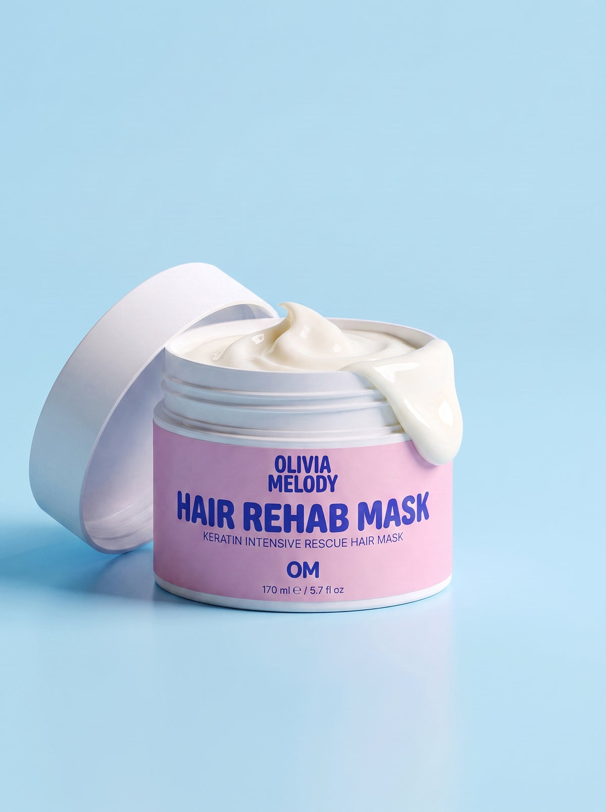 Hair Rehab Mask — Keratin Intensive Rescue, for Stressed Lengths — Olivia Melody