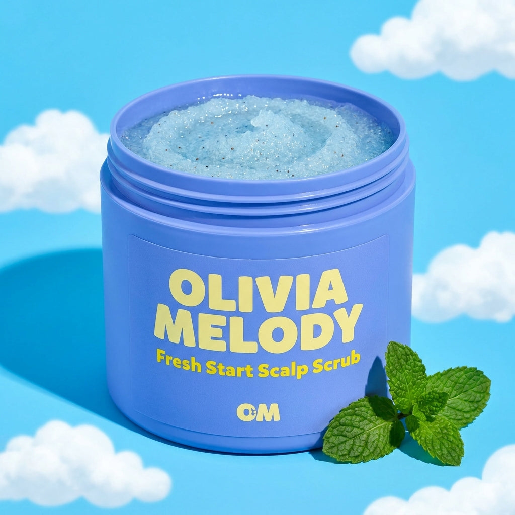 Fresh Start Scalp Scrub — Rosemary + Mint Deep Cleanse — Olivia Melody
