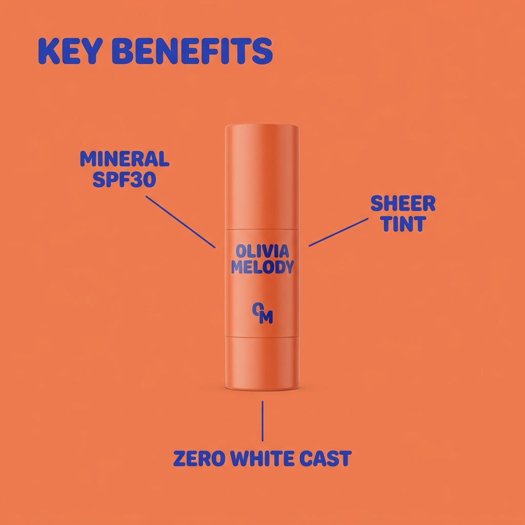 Glow Shield SPF30 — Tinted Mineral Sunscreen, Zero White Cast — benefits