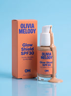 Glow Shield SPF30 — Tinted Mineral Sunscreen, Zero White Cast — Olivia Melody