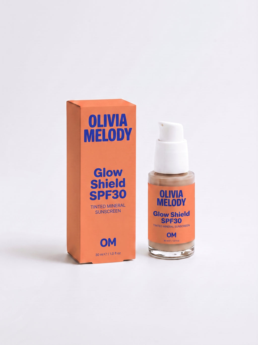 Glow Shield SPF30 — Tinted Mineral Sunscreen, Zero White Cast — Olivia Melody
