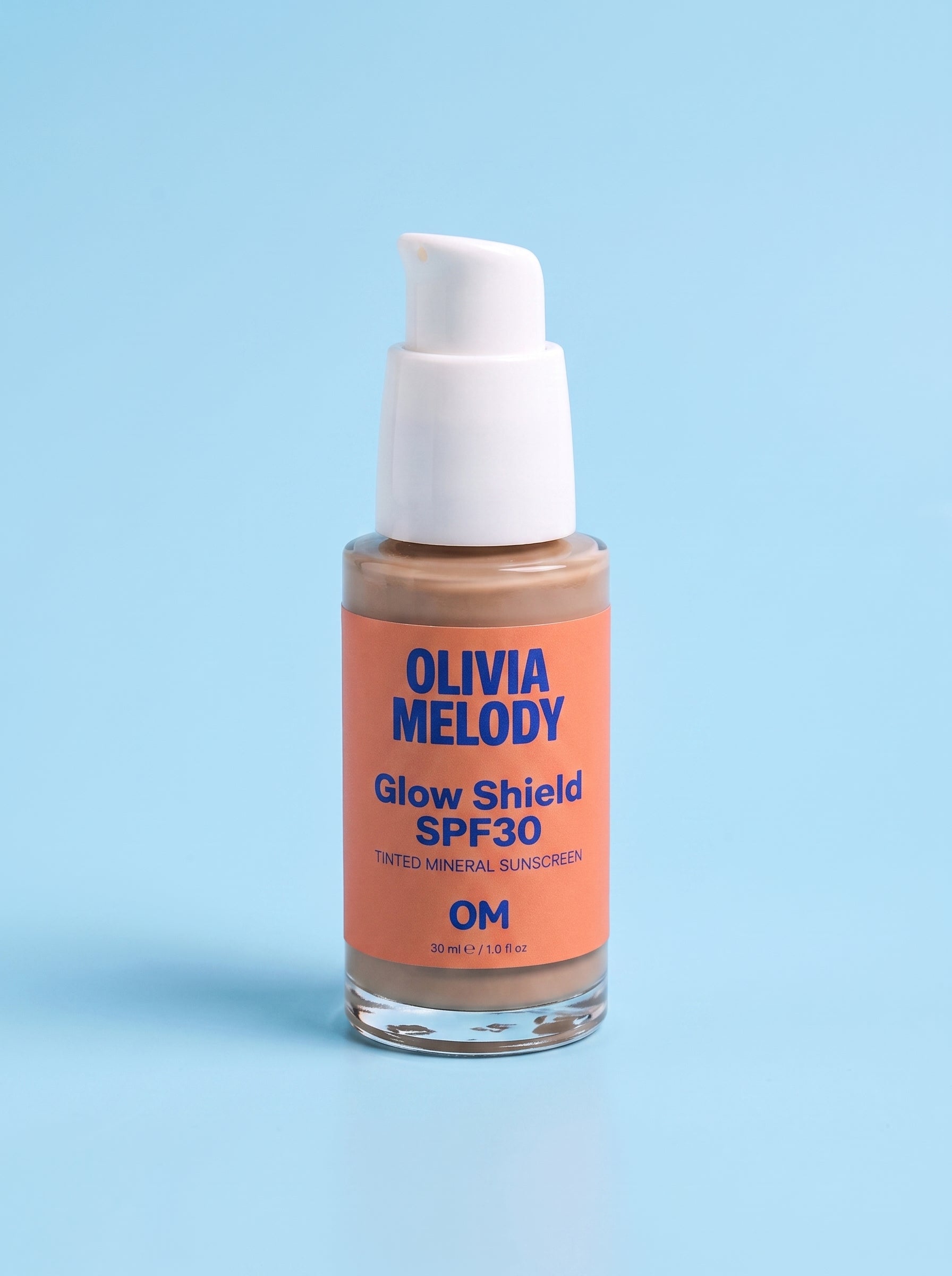 Glow Shield SPF30 — Tinted Mineral Sunscreen, Zero White Cast — Olivia Melody