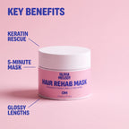 Hair Rehab Mask — Keratin Intensive Rescue, for Stressed Lengths — Olivia Melody