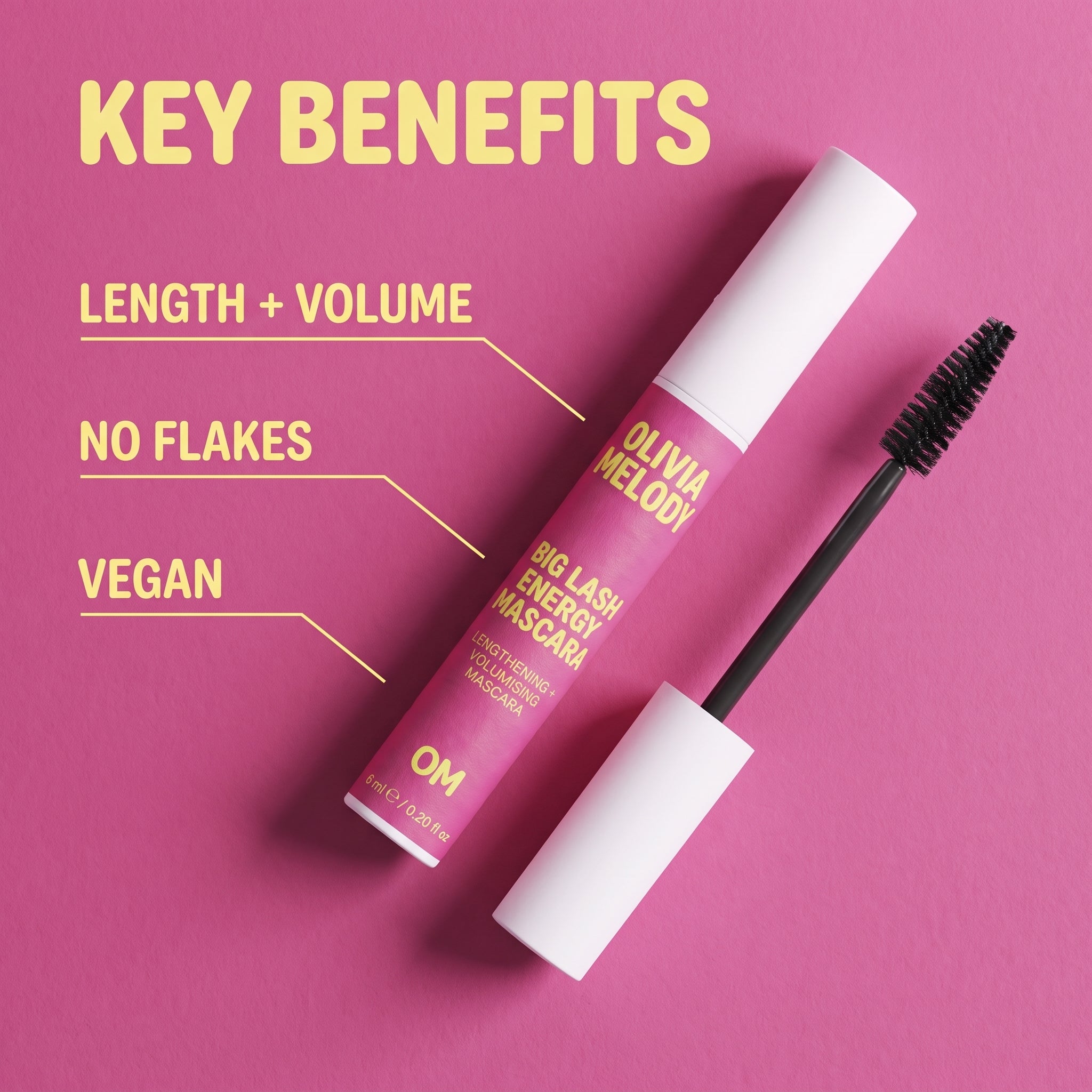 Big Lash Energy Mascara — Lengthening + Volumising — Olivia Melody